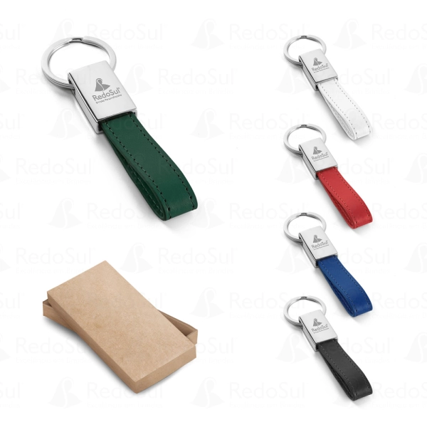RD 93354-Chaveiro personalizado em Couro sintético e metal RD 93354-Chaveiro personalizado em Couro sintético e metal